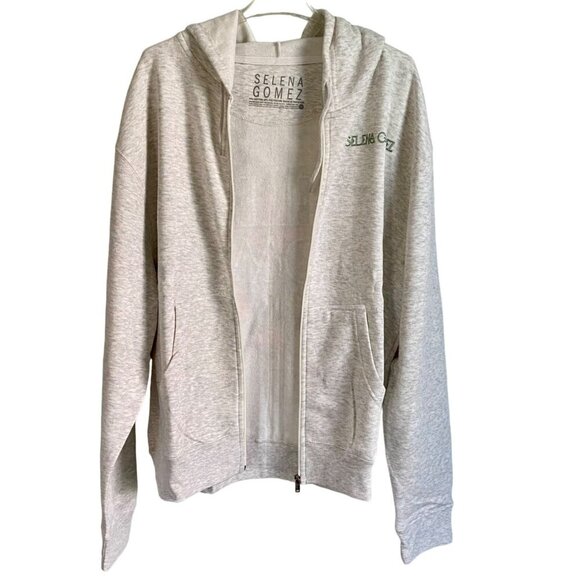 Selena Gomez Gray Floral Full Zip Hoodie Women's Plus Size 1X 2X 3X NEW NWT - Picture 11 of 14